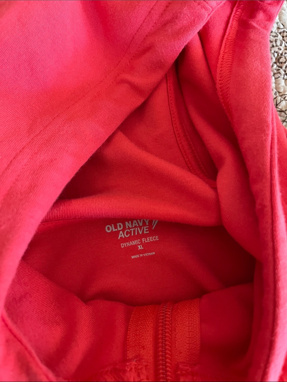 Old Navy Hooded Quilted Orange Jacket Size XL - Picture 3 of 3